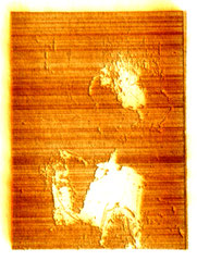 "Diva", Burned Graphik, Din A4, Laser auf Papier, 1997