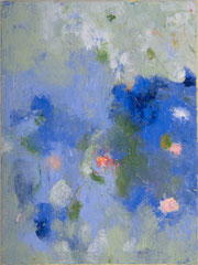 "Augenweide 4" (Seeblumen), 80 x 60 cm, Öl auf Leinen, 1994