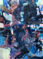 "Dave 2", 180 x 130 cm, Acryl und Öl auf Papier, 2022