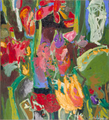 "Wild Forest", 165 x 145 cm, Öl auf Leinen, 1996