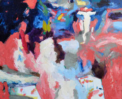 "Pink Pantha 3", 145 x 165 cm, Öl auf Nessel, 2015
