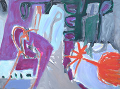 "Mexiko 3", 50 x 70 cm, Acryl auf Papier, 1992
