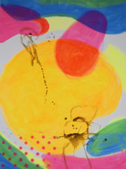 "Barbapapa M2", 160 x 120 cm, Acryl auf Nessel, 2024