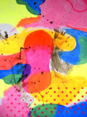 "Barbapapa M1", 160 x 120 cm, Acryl auf Nessel, 2024