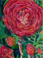 "Große Blume", 80 x 60 cm, Acryl auf Leinen, 1994