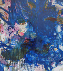 "Blue Splash", 135 x 116 cm, Öl auf Leinwand, 2008