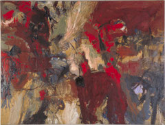 "Die Schlacht", ca. 200 x 230 cm, Öl auf Leinen, 1995