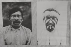 Yámana-Indianer vom Volk der Yagán, Museo Antropológico 