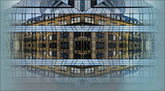 Wandbild Spiegelfassade Deutsche Bank