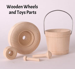 Wooden Wheels & Toy Parts