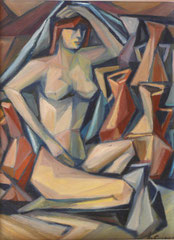 Nudo,   1998.   Olio su tela   cm.  30 x 40