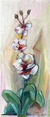 Orchidea, 2010.  Olio su tela,  cm. 30 x 70