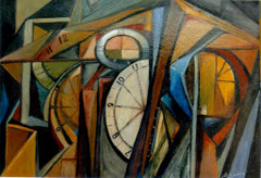 Il tempo inesorabile, 2009.  Olio su tela,  cm. 50 x 70