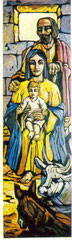 La natività, 1980.   Olio su tavola,   cm.  50 x 200