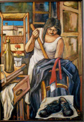 Il 2 di  maggio, 1981. Olio su tela,  cm. 100 x 70.