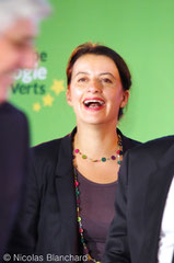 Cécile Duflot, ex-ministre du logement, députée EELV. Journées parlementaires d'EELV 2013