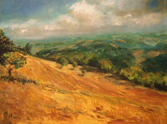 Landscape In The Marche, Italy  Öl_Lwd.60x80cm