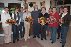 von li: Heike Horeis,Meike Frey, Wulf Quassowsky, Katrin Esselborn, Dr. Gerdts, Annette Jaeger, Alma Reinecke, Erika Wisch, Anke Oest, Waltraut Kreutz