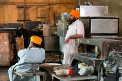 Temple d’Or des Sikhs - Machine à Chapatis © Olivier Philippot