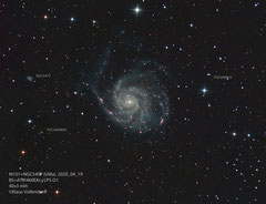 M101=NGC5457 "Feuerrad-Galaxie" (UMa), Teleskop BorenSimon 8"f3.6, Kamera ATIK460EXc+LPS-D1