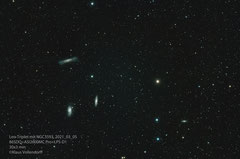 Leo-Triplet mit NGC3593, Teleskop 86SDQ f5.4, Kamera ZWO ASI2600MC Pro+LPS-D1