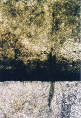 Fieberglasdach von unten     Plattensee   30x45cm     1998