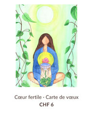 Cœur fertile carte de voeux