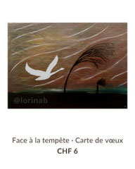 Face à la tempête carte de voeux
