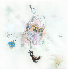 "Décalcomanie" 67 x 67cm R.K. 2020