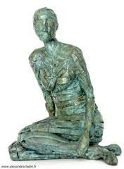 "La Femme Venue d'Ailleurs" Sculpture en bronze