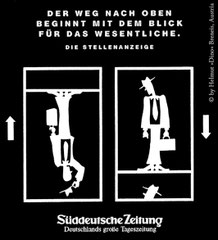 Anzeigenkampagne Süddeutsche Zeitung (gesamt 13 Sujets) - Agentur: Jauch & Partner, München (1993)