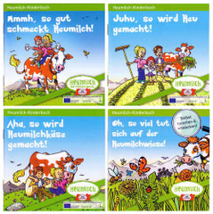 Pixie-Büchlein für Heumilch, je 32-seitig (2012-2015) - Agentur: Cayenne, Wien