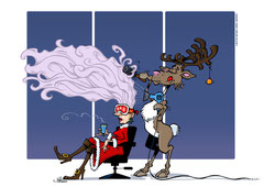 Auslagenbild "Hairy Christmas" - Erikas Haarstudio (2017)