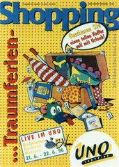 UNO Shopping, monatliche Center-Zeitung (1995-1997) - Agentur: Trademark, Linz
