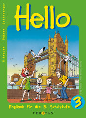 "Hello 3" Englischbuch für die Volksschule (2000) - Veritas Verlag, Linz