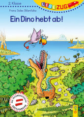 "Ein Dino hebt ab!", Titelseite (2021) - G&G Verlag, Wien