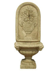 Fontaine murale boucs aux fleurs F 52 H 128 / L 53