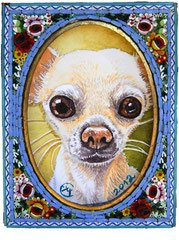 "Chihuahua" 7,5 x 5 cm Aquarell 2012