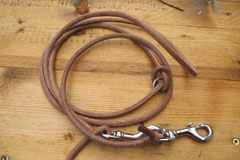 Rundlederleine natur