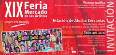 XIX Feria Mercado de los Artistas 2009 - Invitación