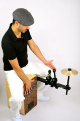 cajon sound bridge shaker jingle cymbal splash zusatzinstrument add on spielen weltneuheit tools