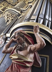 Brandenburg, Dom, Herme an der Wagner-Orgel