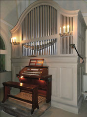 Ahrensfelde, Kirchhofkapelle: Orgel von G. F. Steinmeyer & Co (Öttingen), 1914 
