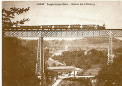 152 Meter lange Guggenlochstahlbrücke mit Lok E 3/3