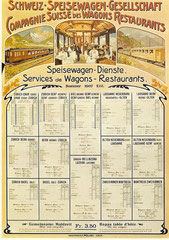 Plakat von 1907 für die Speisewagengesellschaft