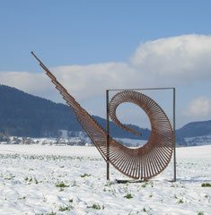 Swing / 2007 / 350 x 20 x 200 cm / Eisenprofil / Auftrag