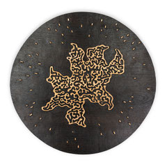 Nebula KRU236D75J25_2025_75x75x2 cm_Eschenholz geflammt
