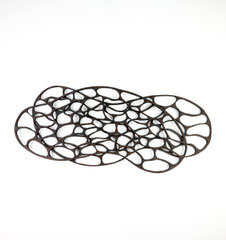 Geflecht IV / 2023 / 32 x 72 x 3 cm / Eschenholz geflammt
