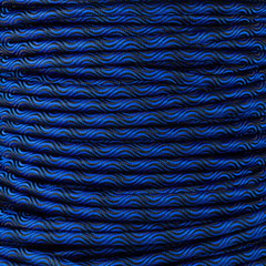 Wave Cord 10 mm - Blau & Schwarz