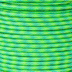 Wave Cord 10 mm - Grün & Blau